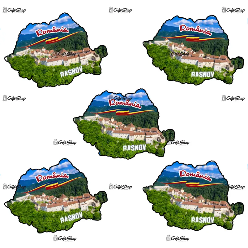 Harta, romania, rasnov, magnet frigider mgs013